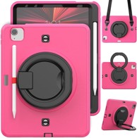 NIKCORP Zaštitna maska za iPad Pro 11" (2018/2020/2021) s rotirajućim stalkom naramenicom i držačem za olovku, roza